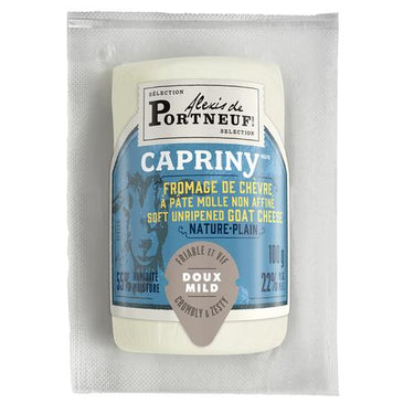 COM: ALEXIS DE PORTNEUF Plain Capriny Goat Cheese 100 g - 8 x 100 Grams
